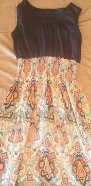 Lightweight Paisley Print Summer Dress